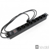 Hyperline SHE19-8SH-S-2.5IEC Блок розеток для 19" шкафов, горизонтальный, с выключателем с подсветко от компании "Nevatel"