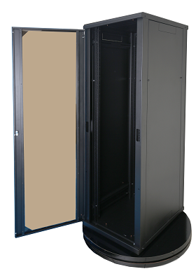 REC-6186LT-BK Шкаф телекоммуникационный серии Alpha, 18U, 878х600х600 мм, разборный, дверь со стекло от компании "Nevatel"