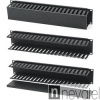 Hyperline CM-1U-PL-COV Кабельный организатор с пластиковыми кольцами и крышкой, 19", 1U от компании "Nevatel"