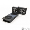 Hyperline TFAB-T2FR-RAL9004 Модуль вентиляторный потолочный с 2-мя вентиляторами для установки в шка от компании "Nevatel"