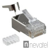 Hyperline PLUG-8P8C-UV-C6-TW-SH Разъем RJ-45(8P8C) ,  экранированный, со вставкой, категория 6(50 µ" от компании "Nevatel"