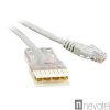 Hyperline PC-110-RJ45-4P-C5e-1M-LSZH-GY Патч-корд 110 тип - RJ-45, 4 пары, Cat.5e, LSZH, 1 м, серый от компании "Nevatel"