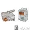 Hyperline PLUG-6P6C-P-C2 Телефонный разъем RJ-12(6P6C) (3 µ"/ 3 микродюйма) от компании "Nevatel"