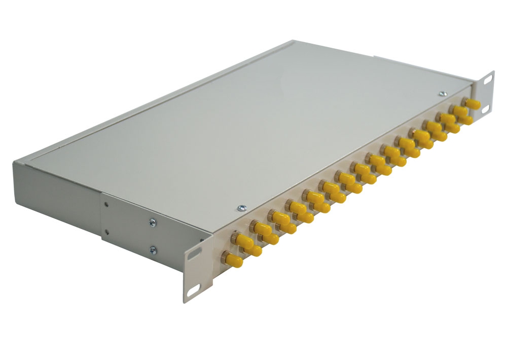 Кросс 19", предсобранный 1U, 32 порта ST/UPC, 62,5/125 мкм, (сплошная панель, розетки, сплайс, КДЗС, пигтейлы) от компании "Nevatel"