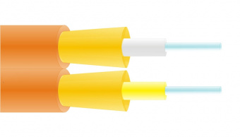 Оптический кабель, duplex, MM 50/125, 3.0мм, LSZH от компании "Nevatel"