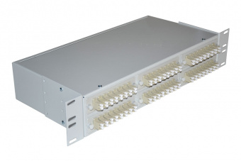 Кросс 19", предсобранный 2U, 48 портов LC/APC duplex, 9/125 мкм, (розетки, сплайс 3шт, КДЗС, пигтейлы) от компании "Nevatel"