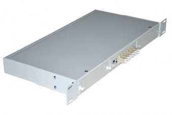 Кросс 19", предсобранный 1U, 6 портов LC/UPC duplex, 62,5/125 мкм, (сплайс, пигтейлы, кдзс, планки, адаптеры) от компании "Nevatel"