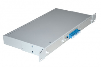 Кросс 19", предсобранный 1U, 6 портов LC/UPC duplex, 9/125 мкм, (сплайс, пигтейлы, кдзс, планки, адаптеры) от компании "Nevatel"