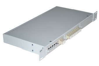 Кросс 19", предсобранный 1U, 10 портов LC/APC duplex, 9/125 мкм, (сплайс, пигтейлы, кдзс, планки, адаптеры) от компании "Nevatel"